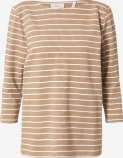 S.Oliver Shirts Met 3/4 Mouw Shirt Dames Lichtbruin