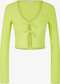 TOM TAILOR Denim Longsleeves Shirt Dames Lichtgroen