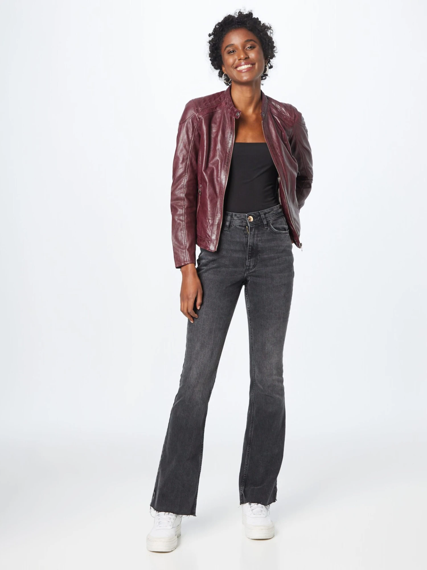 GIPSY Leren Jassen Tussenjas Alcie Dames Bessen - Afbeelding 5