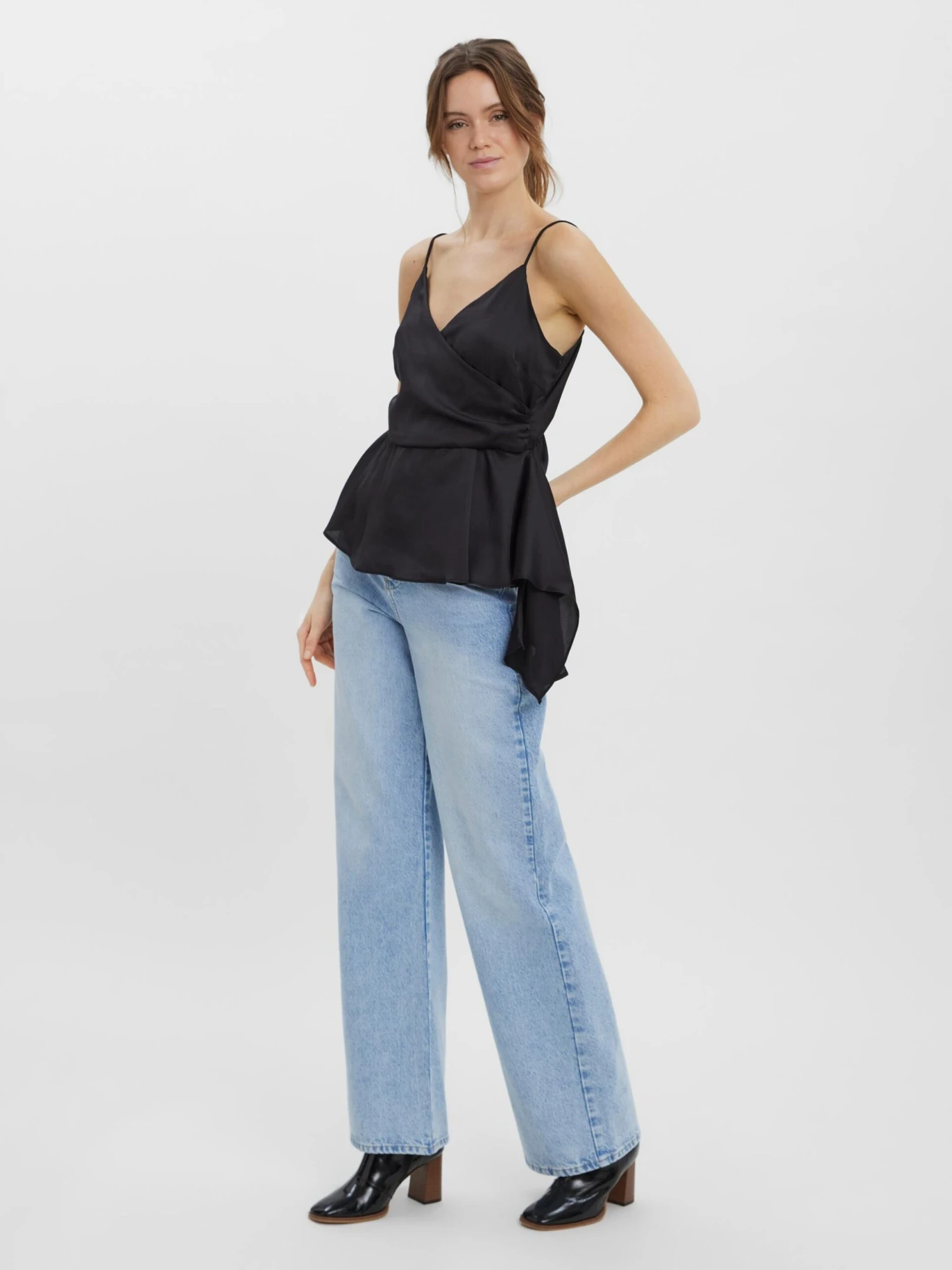 Vero Moda Spaghetti Tops Top Kenny Dames Zwart - Afbeelding 4