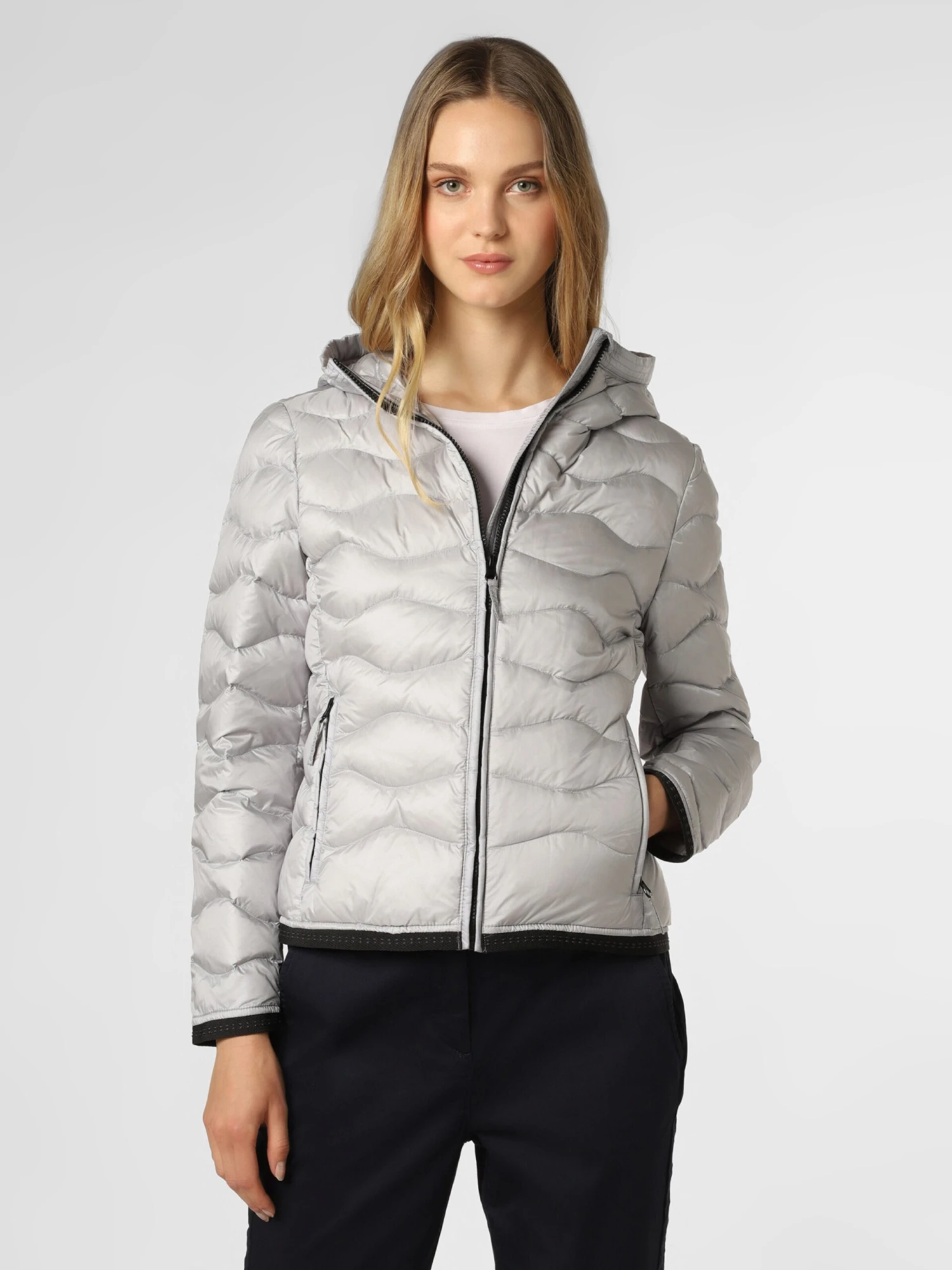 Marie Lund Winterjassen Winterjas Dames Lichtgrijs - Afbeelding 2