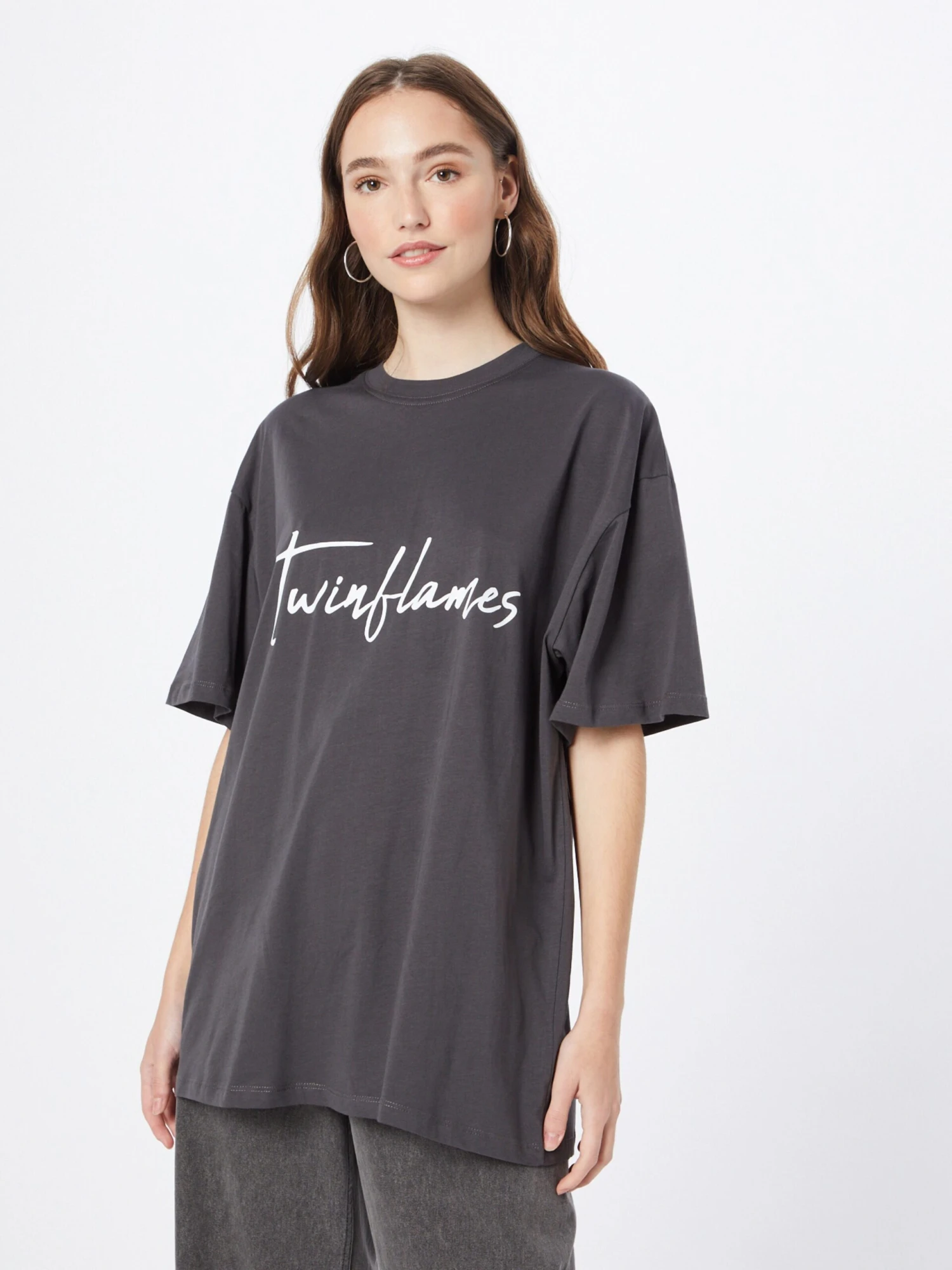 Gina Tricot T-shirts Shirt Brandie Dames Antraciet - Afbeelding 3