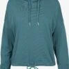 URBAN CLASSICS Hoodies Sweatshirt Dames Pastelblauw