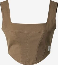 Calvin Klein Jeans Tanktops Top Dames Taupe