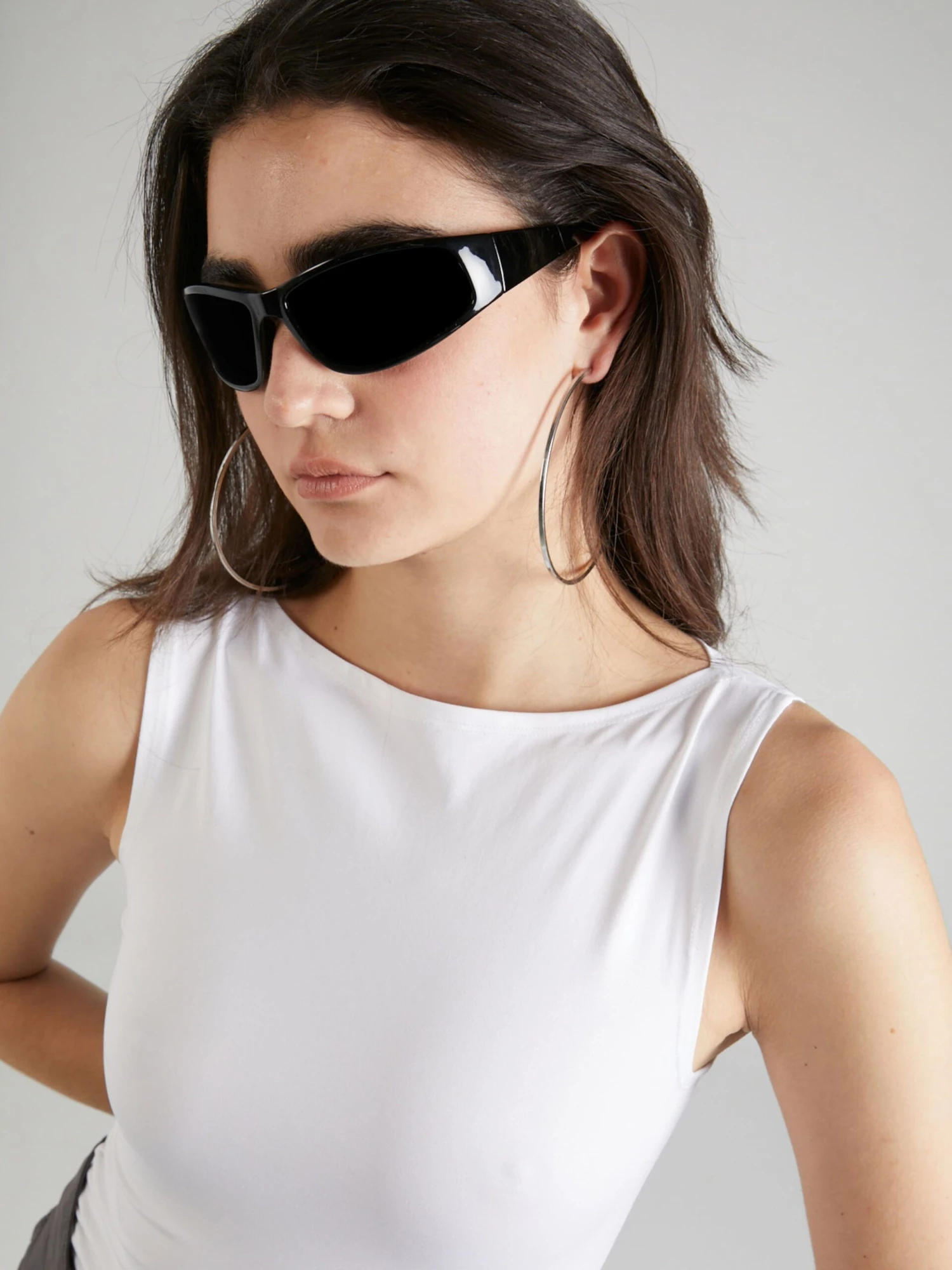 WEEKDAY Mouwloze Shirts Top Annie Dames Wolwit - Afbeelding 2