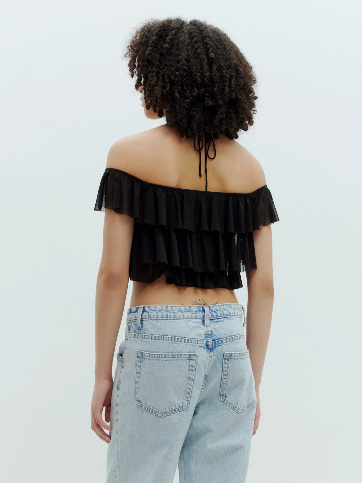 EDITED Uitgaanstops Top Yoana Dames Zwart - Afbeelding 5