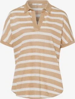 BRAX T-shirts Shirt Clay Dames Lichtbruin