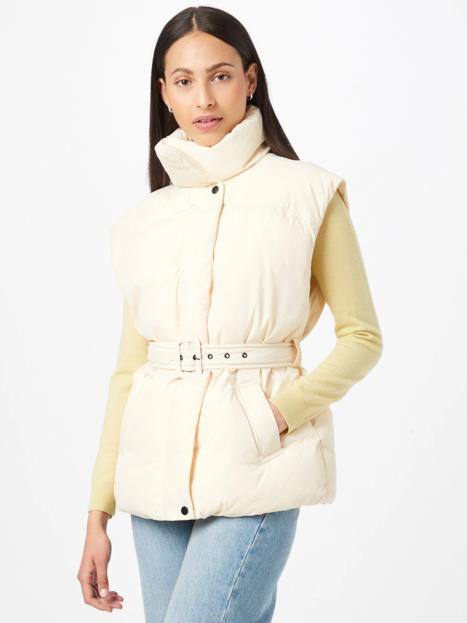 Gina Tricot Bodywarmers Bodywarmer Zola Dames Natuurwit - Afbeelding 3