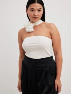 NA-KD Uitgaanstops Top Dames Wit