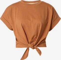 QS By S.Oliver T-shirts Shirt Dames Cognac