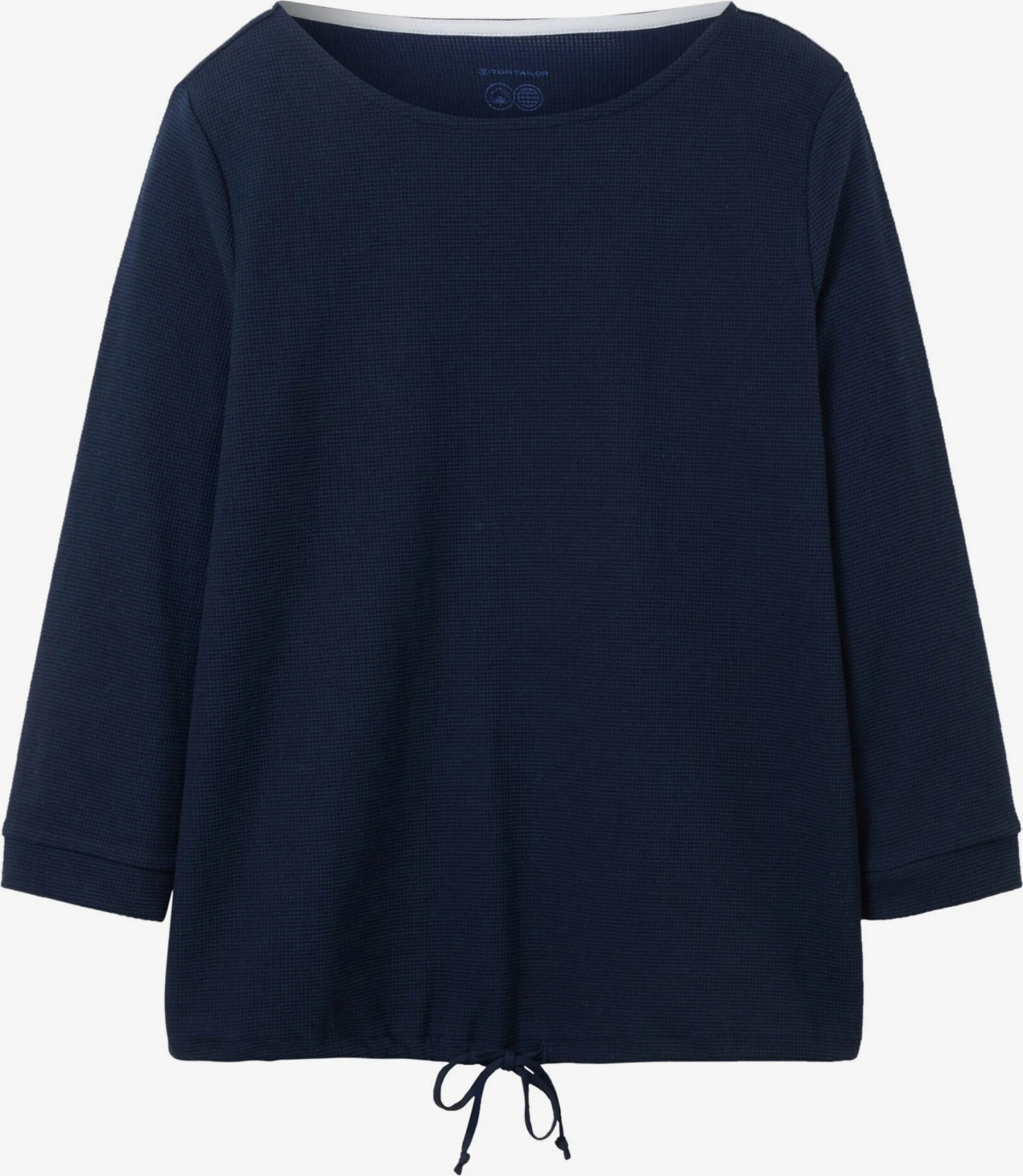 Tom Tailor Shirts Met 3/4 Mouw Shirt Dames Navy