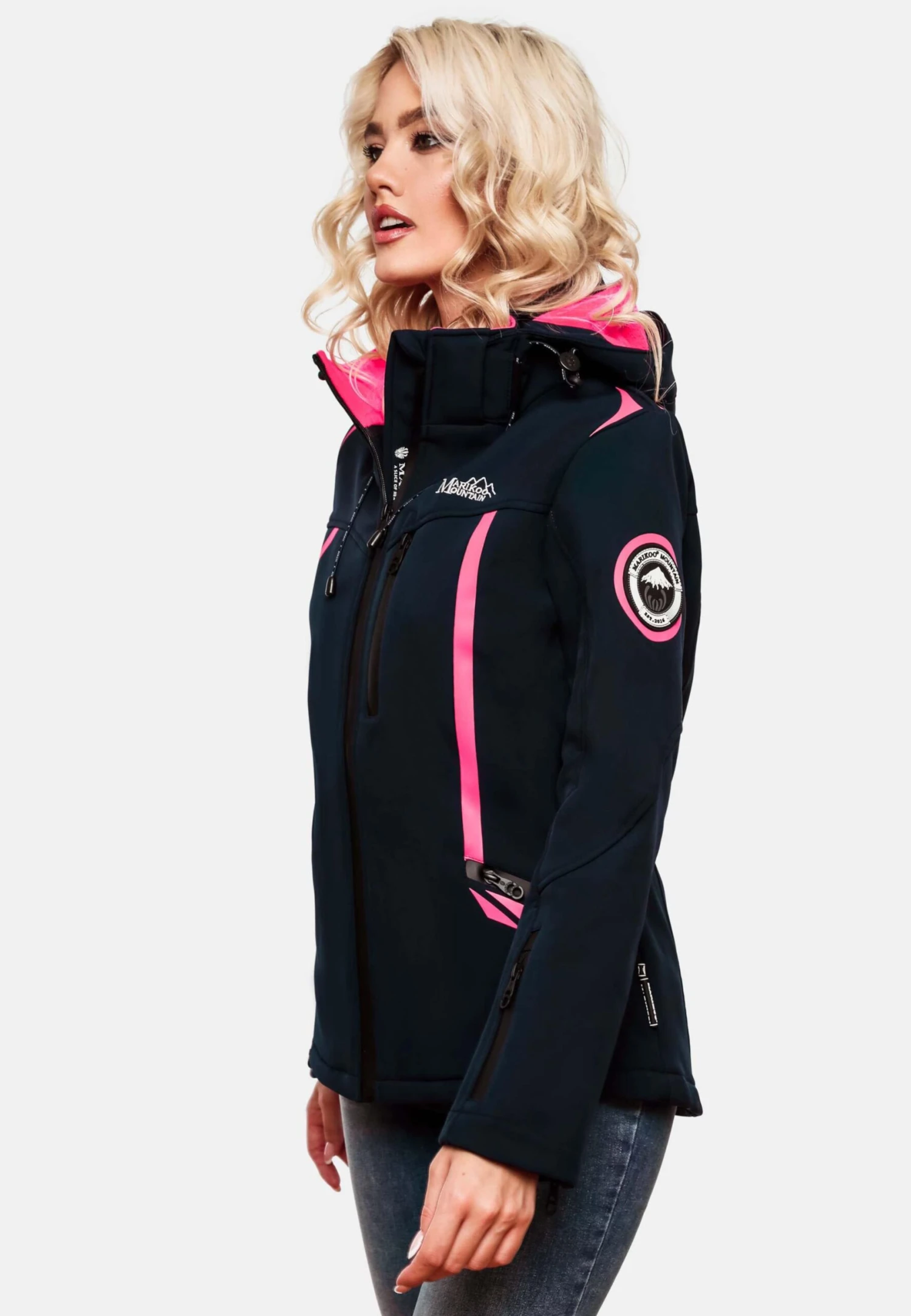 Marikoo Winterjassen Winterjas Dames Navy - Afbeelding 7