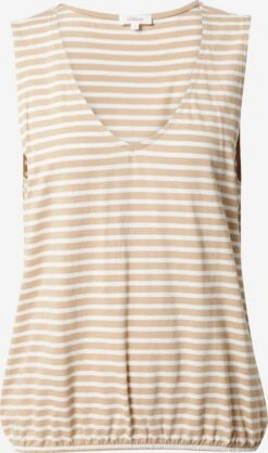 S.Oliver Mouwloze Shirts Top Dames Camel