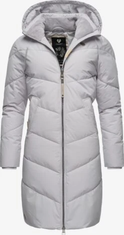 Ragwear Wintermantels Wintermantel Rebelka Dames Lichtgrijs