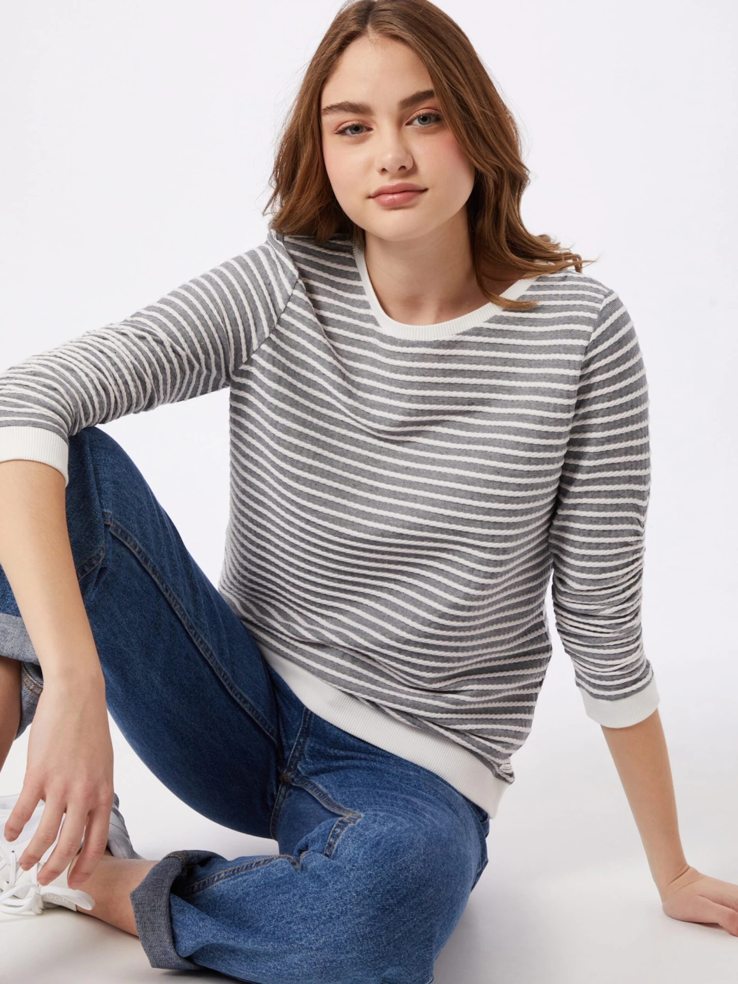 TOM TAILOR Denim Sweatshirts Sweatshirt Dames Donkergrijs - Afbeelding 2