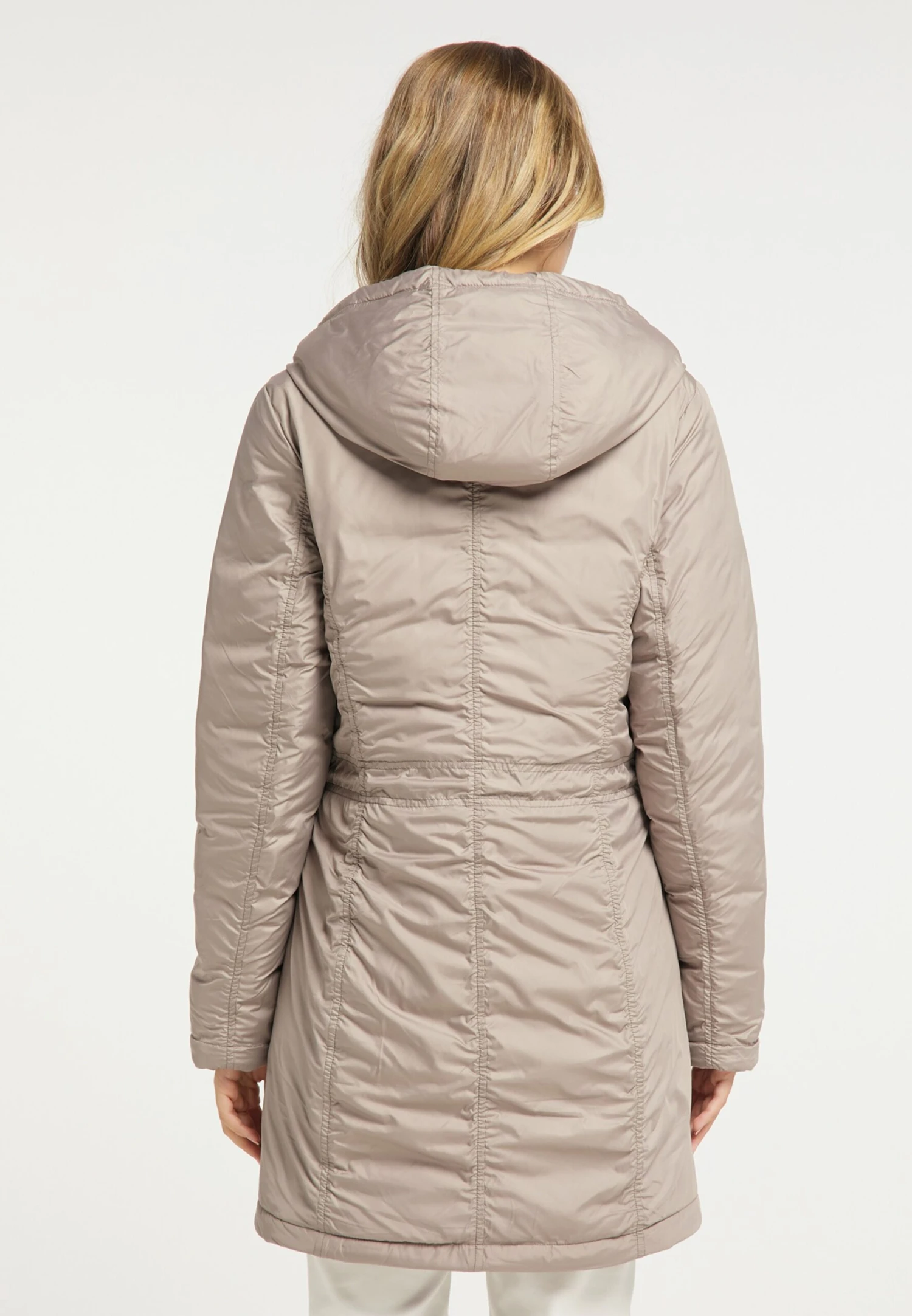 Parkas Winterparka Dames Beige - Afbeelding 3