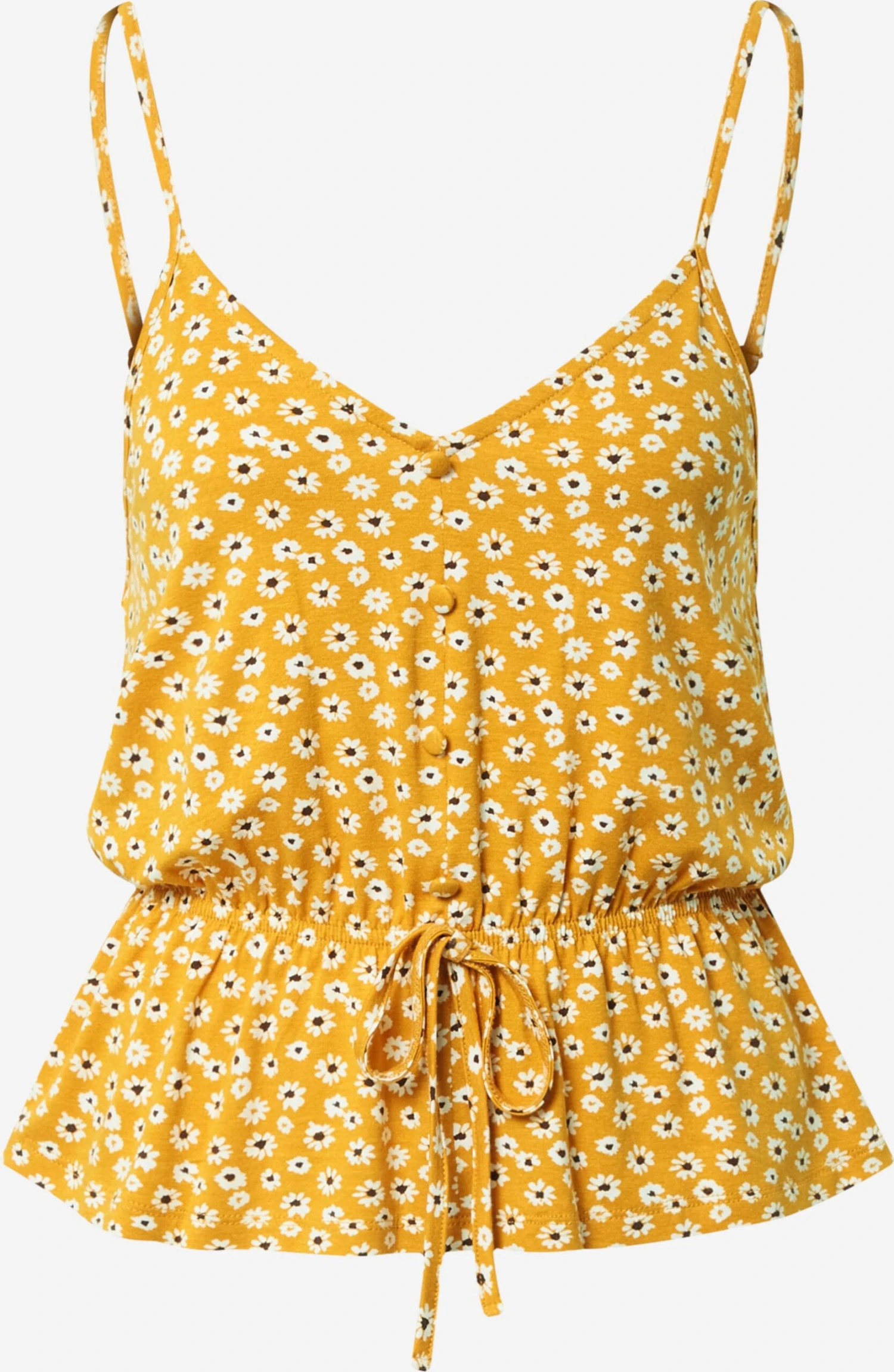 About You Spaghetti Tops Top Camilla Dames Geel