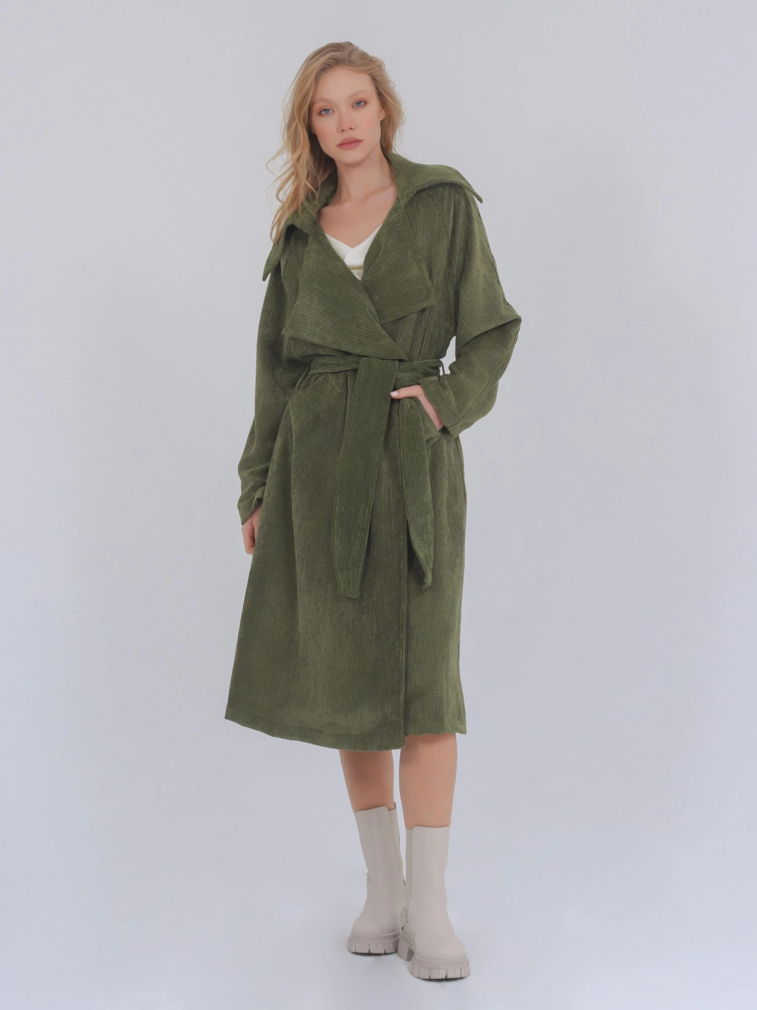Trenchcoats Zomerjas Matilda Dames Groen - Afbeelding 3