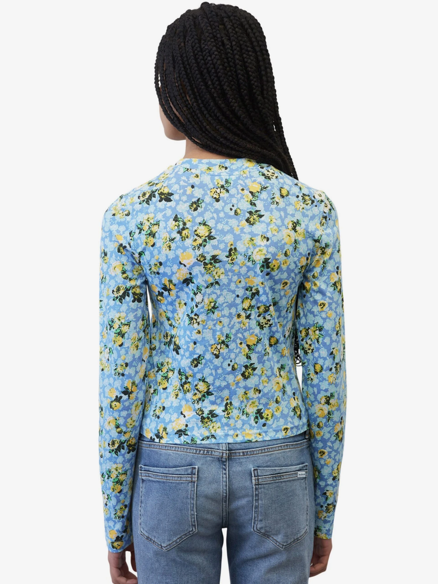 Marc O'Polo DENIM Longsleeves Shirt Dames Lichtblauw - Afbeelding 3