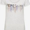 Pepe Jeans T-shirts Shirt Abbey Dames Grijs Gemêleerd