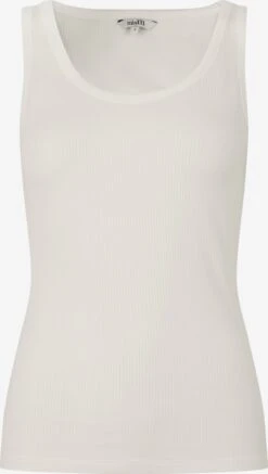 MbyM Mouwloze Shirts Top Angelika Dames Natuurwit