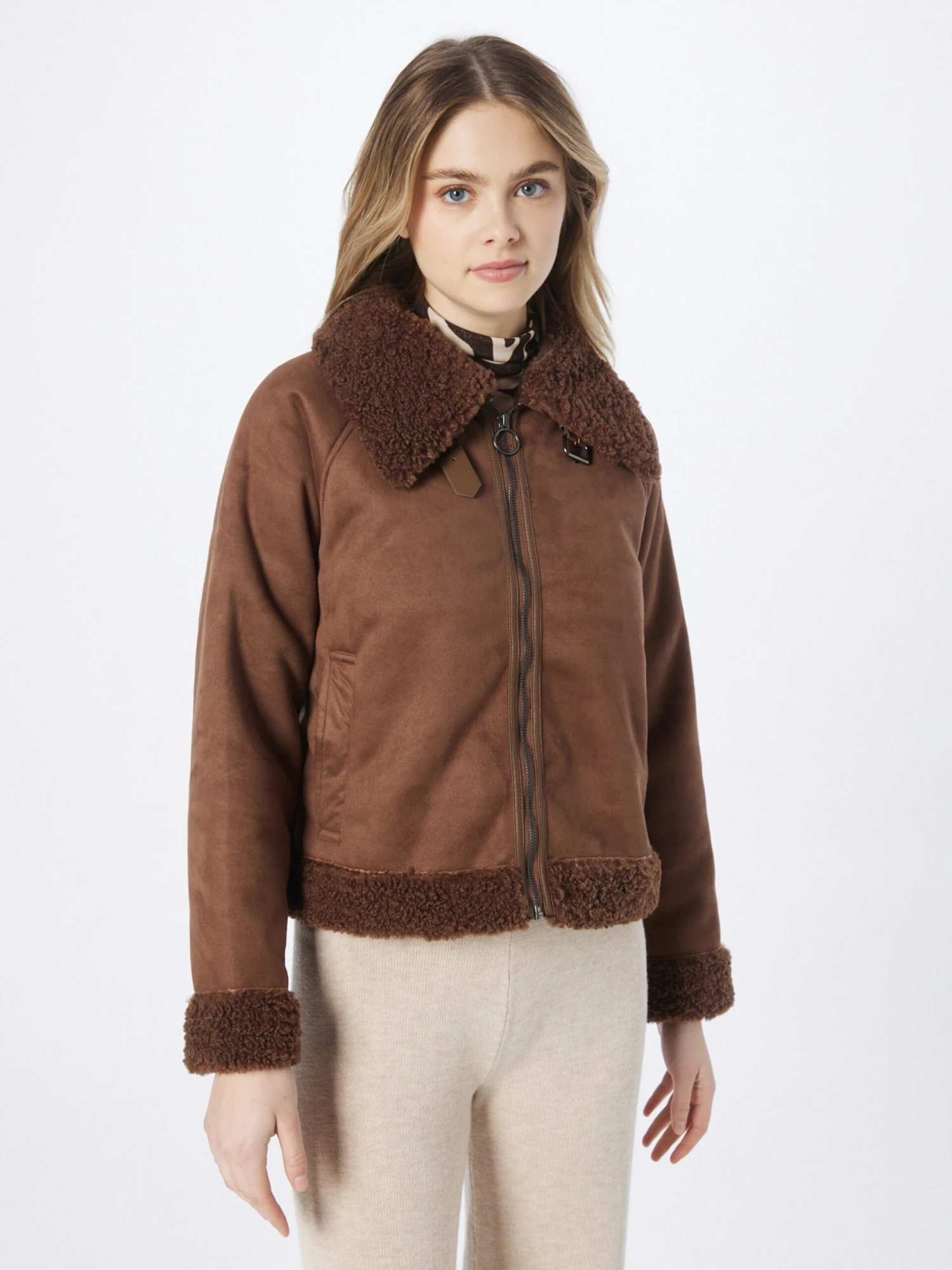 Monki Tussenjassen Tussenjas Dames Donkerbruin - Afbeelding 3