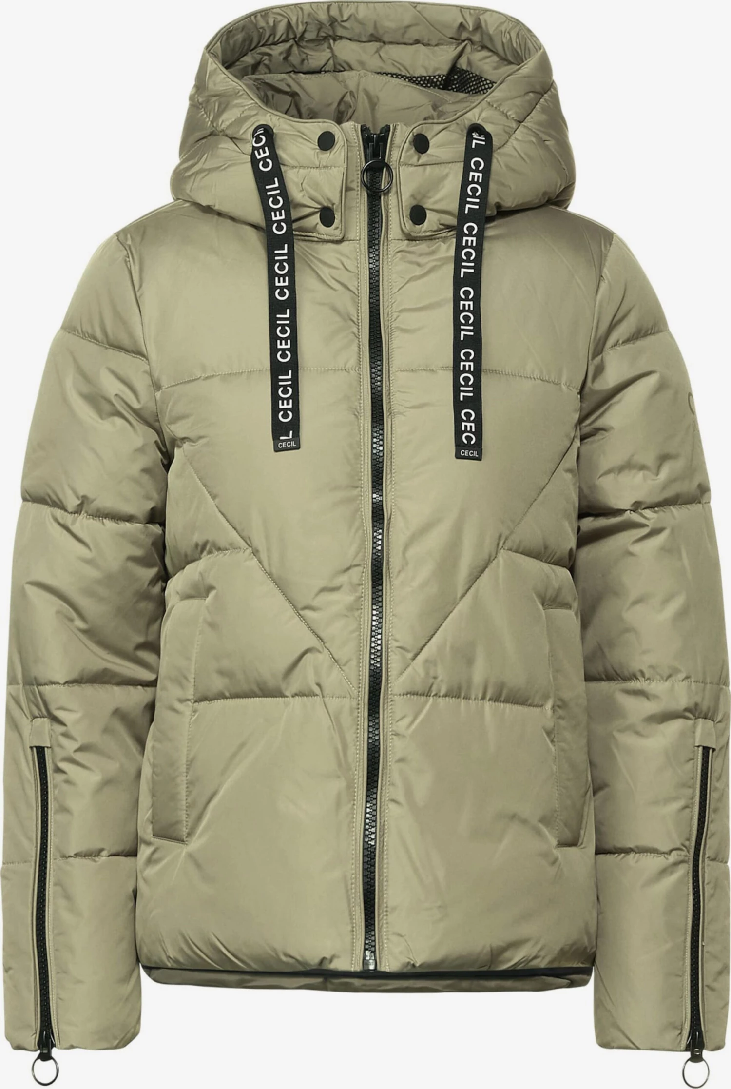 Cecil Gewatteerde Jassen Winterjas Dames Olijfgroen