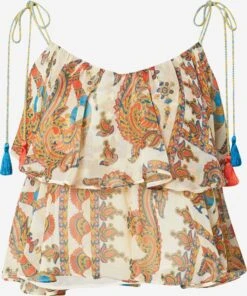 RIVER ISLAND Spaghetti Tops Top Dames Lichtbeige