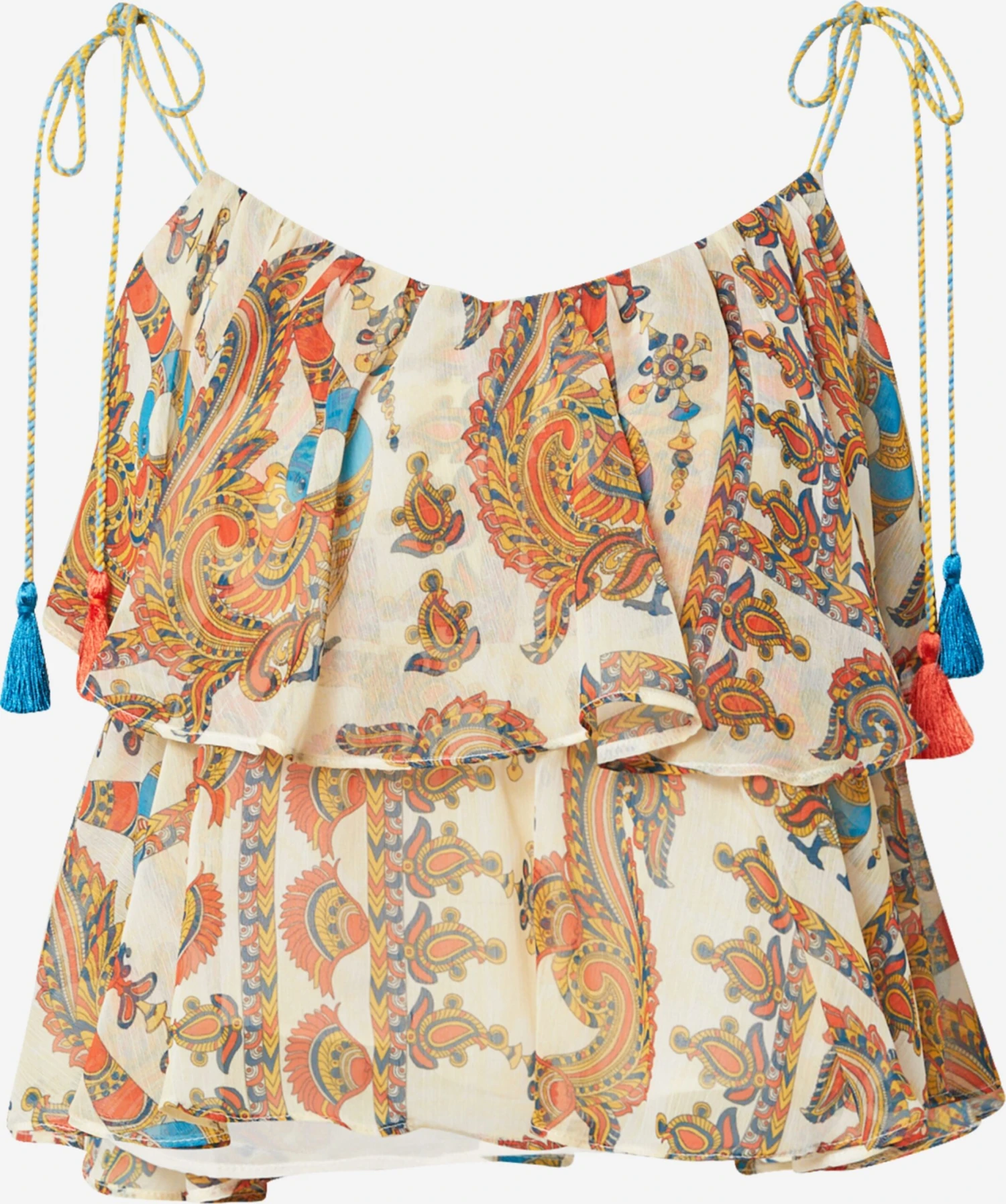 RIVER ISLAND Spaghetti Tops Top Dames Lichtbeige