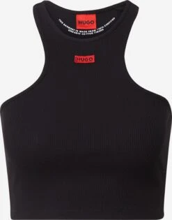 Hugo Crop Tops Top Danola Dames Zwart