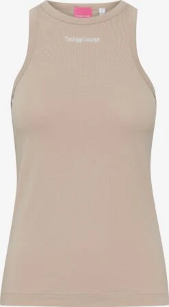 Mouwloze Shirts Top Dames Beige
