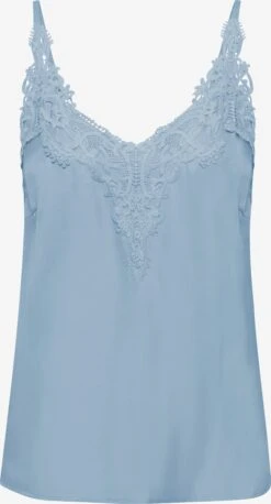 Cream Kanten Tops Top Anna Dames Lichtblauw