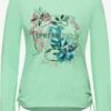 Cecil Longsleeves Shirt Dames Mintgroen