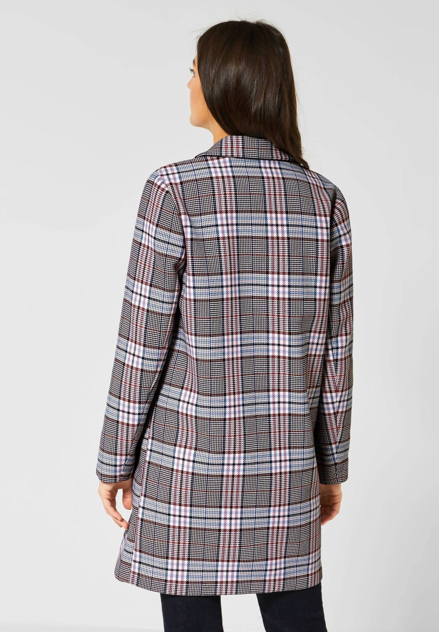 STREET ONE Korte Mantels Tussenmantel Dames Donkerblauw / Gemengde Kleuren - Afbeelding 3