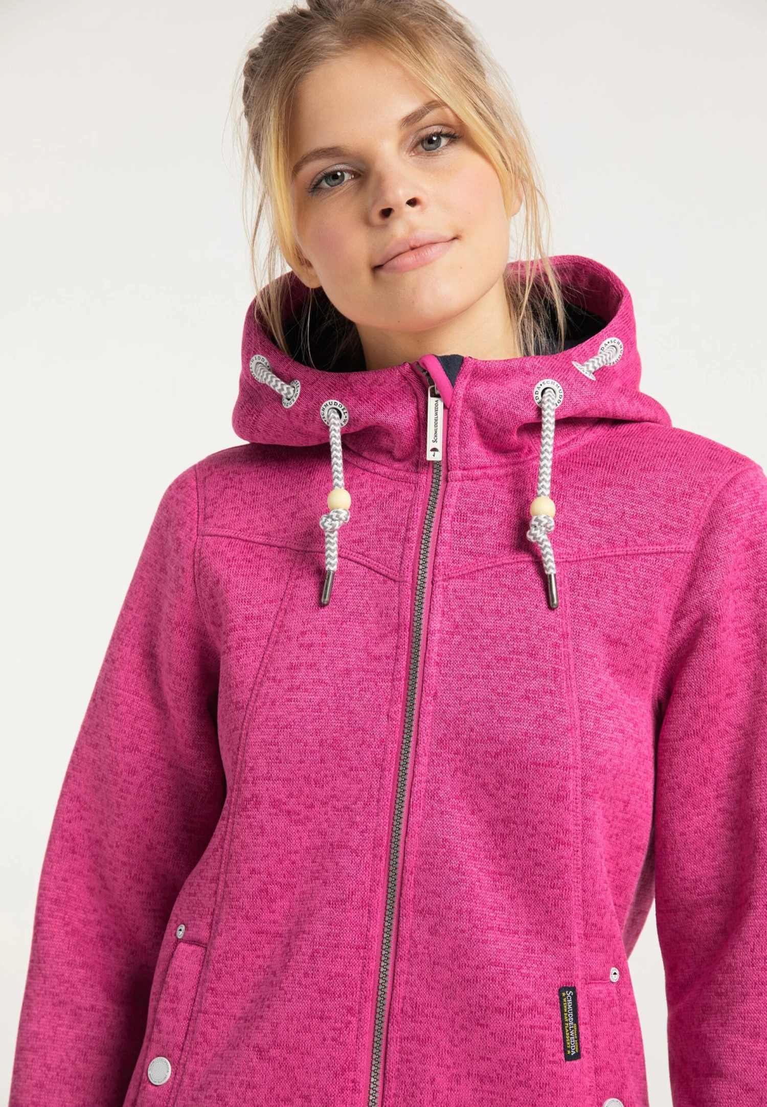 Schmuddelwedda Outdoor Jassen Fleece Jas Dames Pink - Afbeelding 5