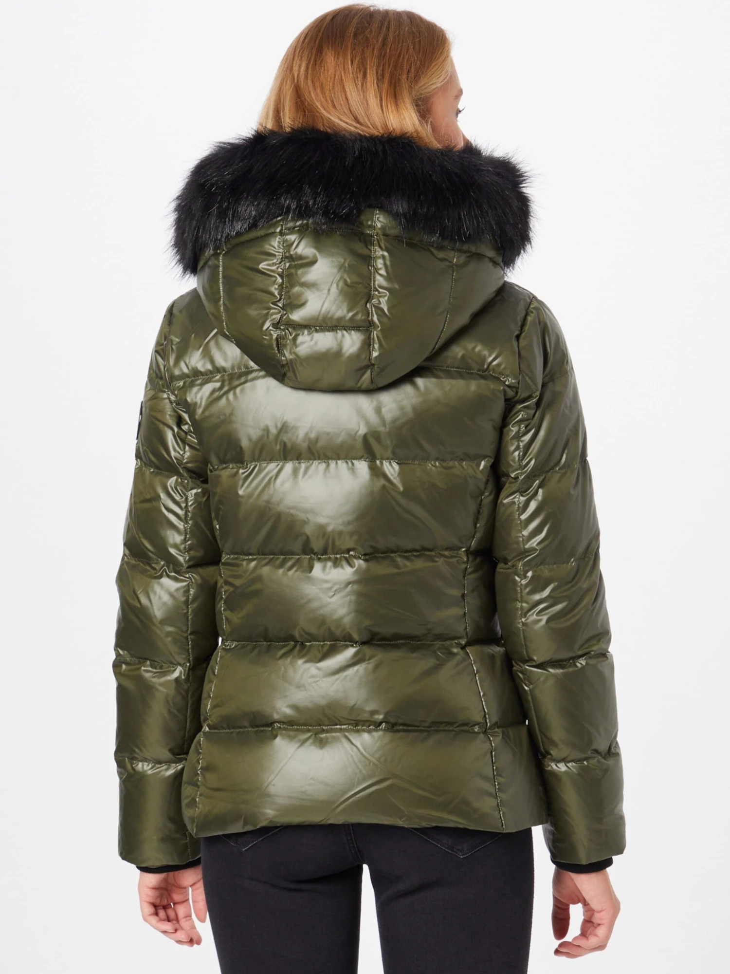 Calvin Klein Donsjassen Winterjas Dames Olijfgroen - Afbeelding 4