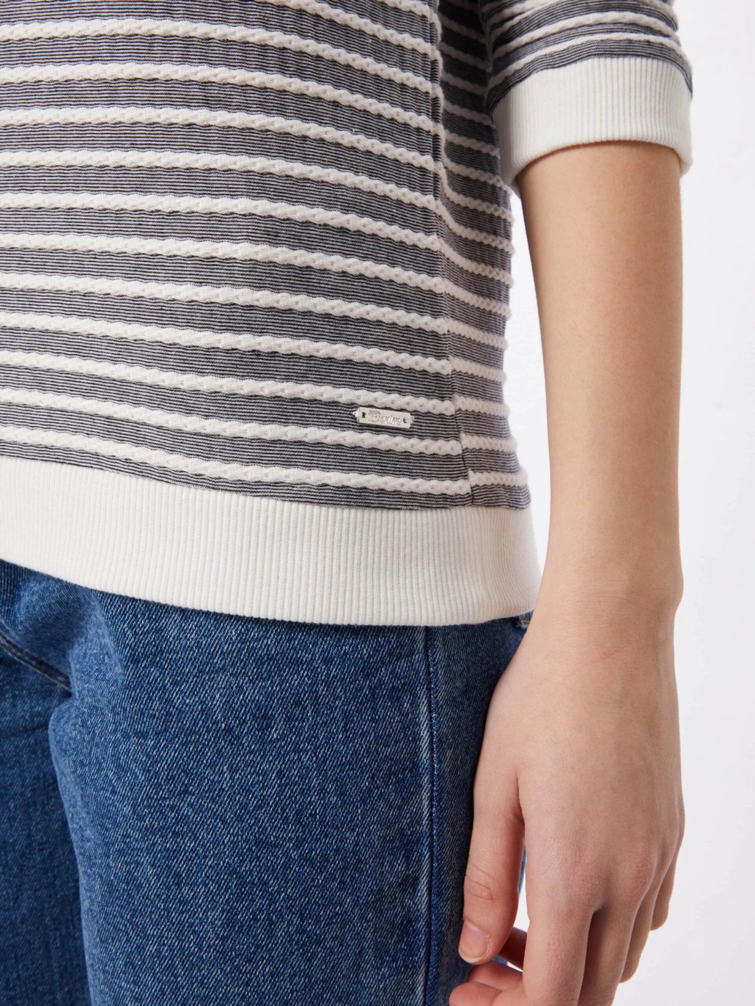 TOM TAILOR Denim Sweatshirts Sweatshirt Dames Donkergrijs - Afbeelding 5