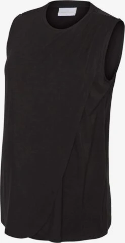 Mamalicious Mouwloze Shirts Top Alison Iris Dames Zwart