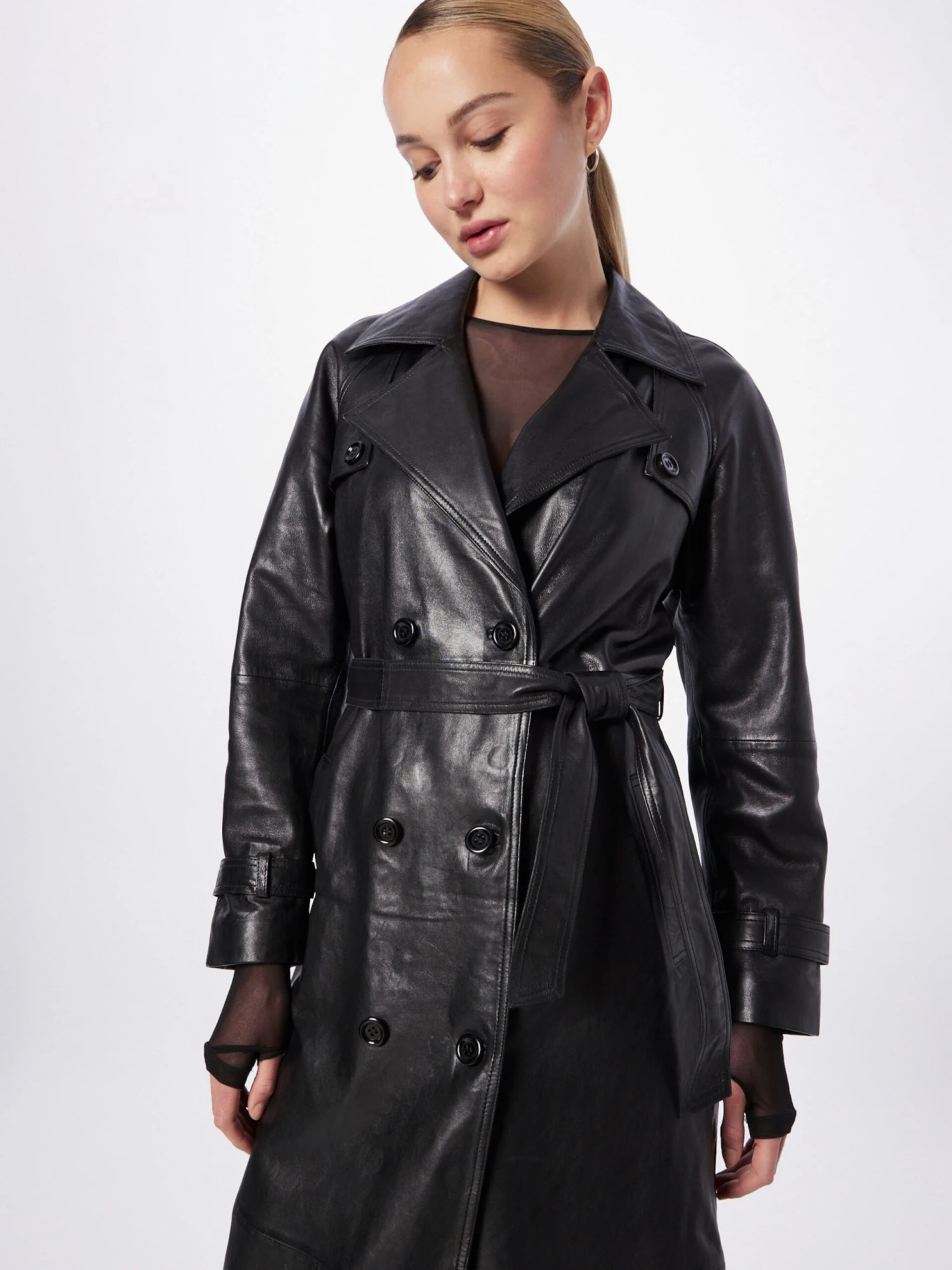 Freaky Nation Trenchcoats Tussenmantel Desire Dames Zwart - Afbeelding 2