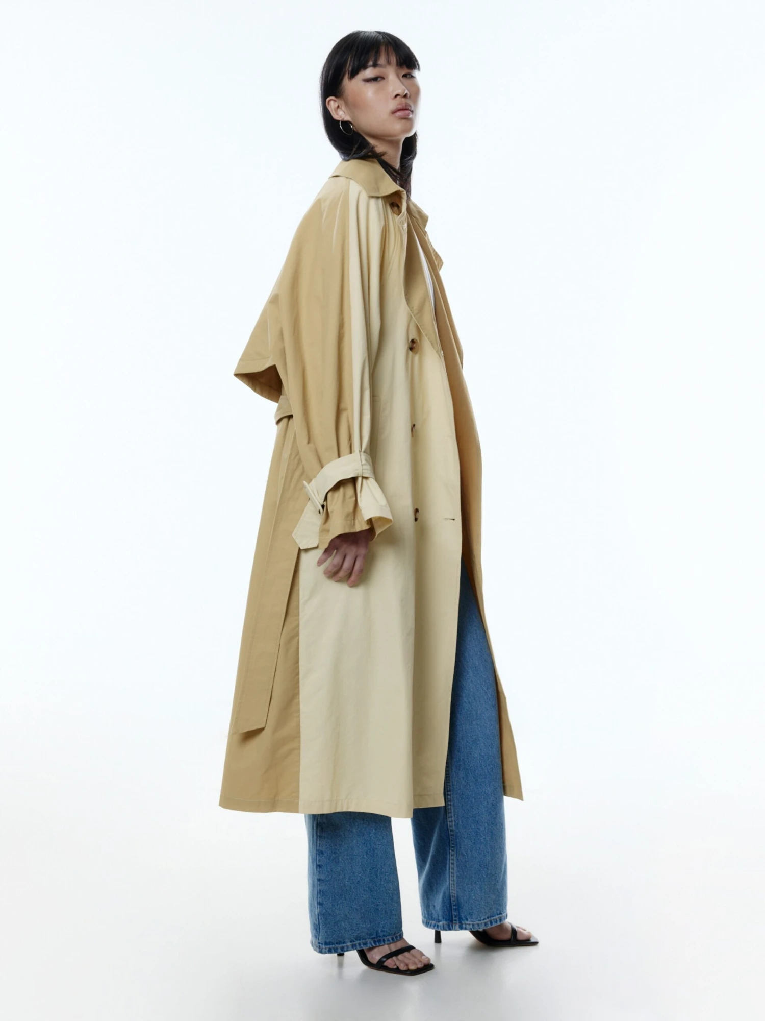 EDITED Trenchcoats Tussenmantel Neila Dames Beige - Afbeelding 5