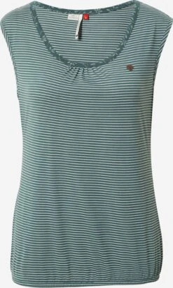 Ragwear Mouwloze Shirts Top EIREEN Dames Donkergroen