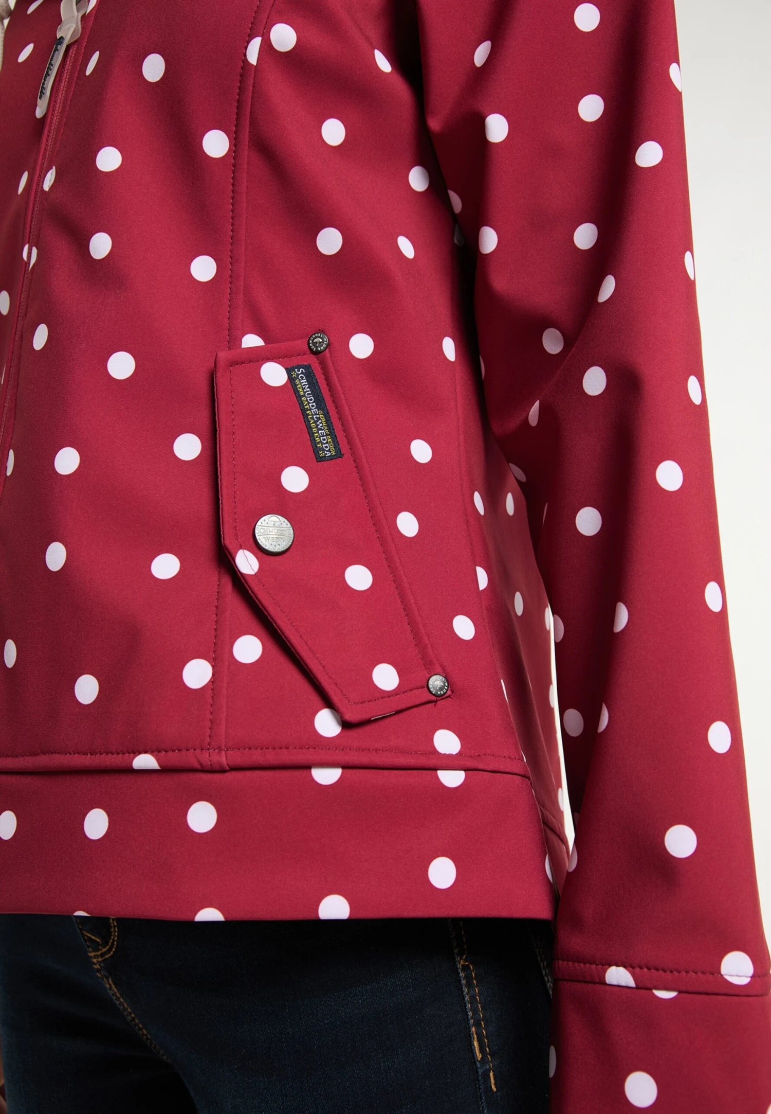 Schmuddelwedda Outdoor Jassen Functionele Jas Dames Rood - Afbeelding 5