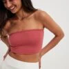 NA-KD Crop Tops Top Dames Rood