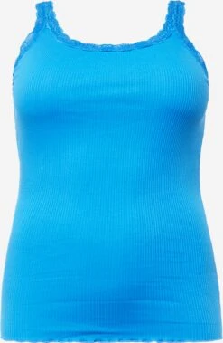 ONLY CARMAKOMA Kanten Tops Top XENA Dames Azuur
