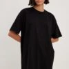 NA-KD Oversized Shirts Oversized Shirt Dames Zwart