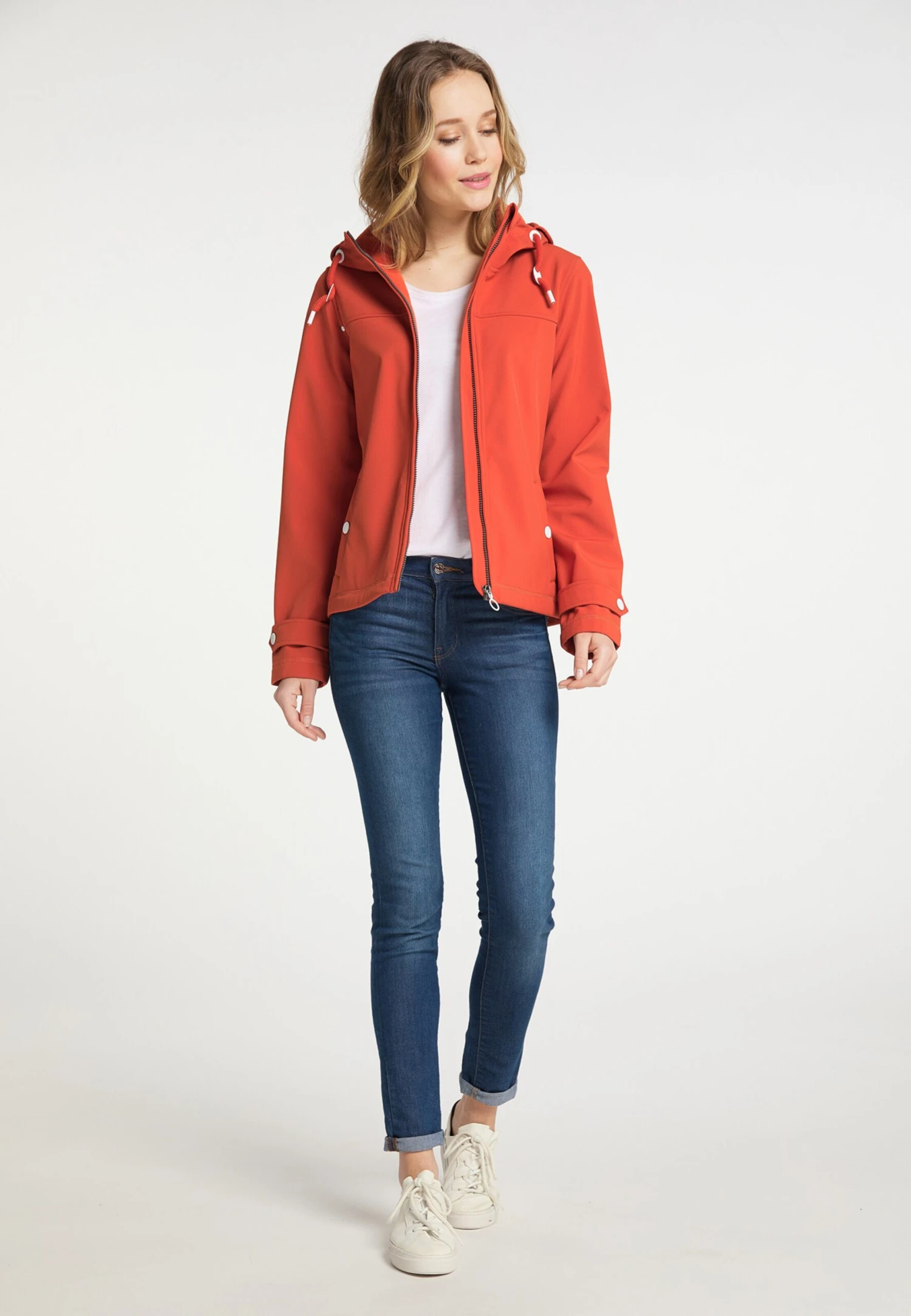 Outdoor Jassen Functionele Jas Dames Oranjerood - Afbeelding 4