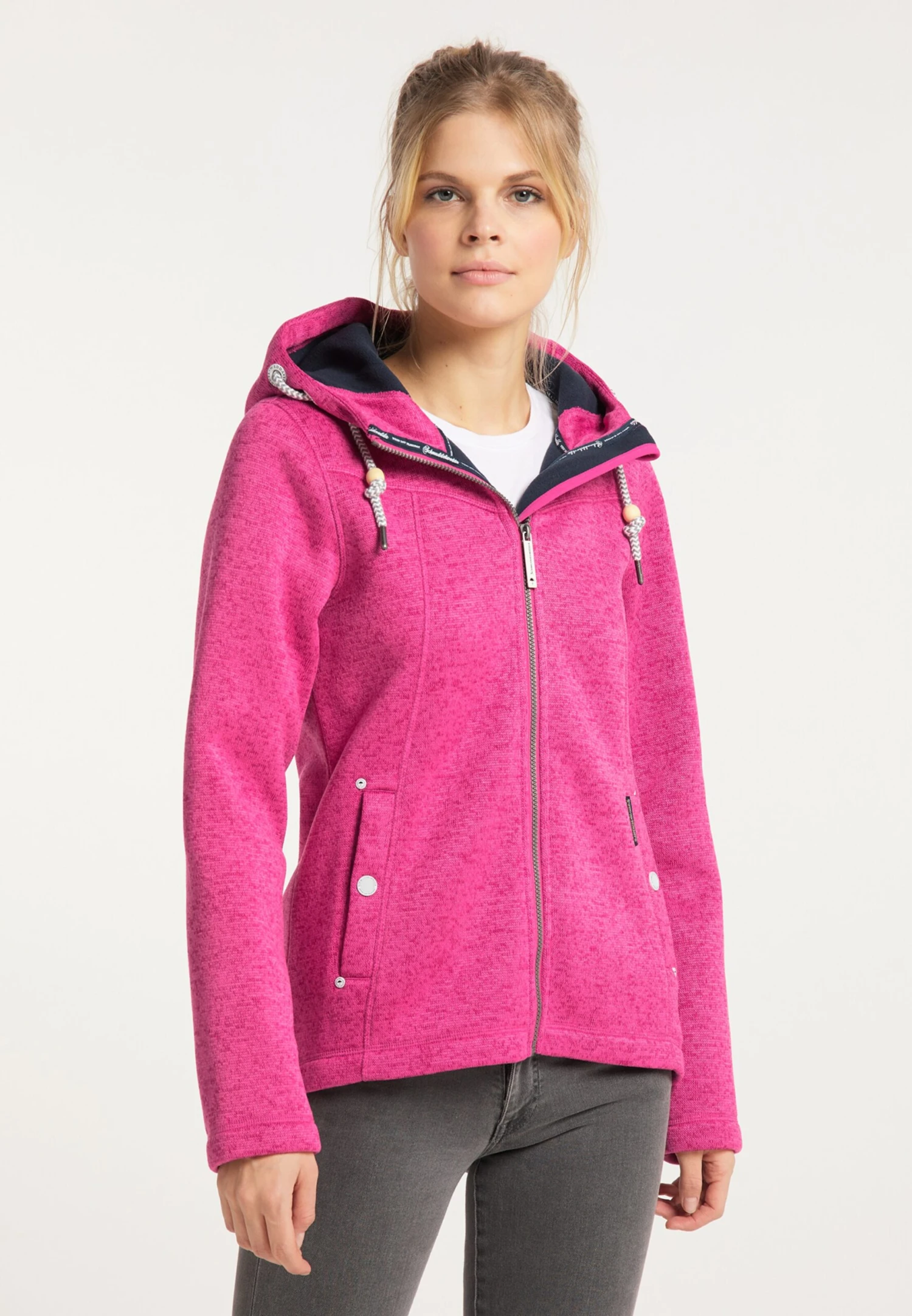 Schmuddelwedda Outdoor Jassen Fleece Jas Dames Pink - Afbeelding 2