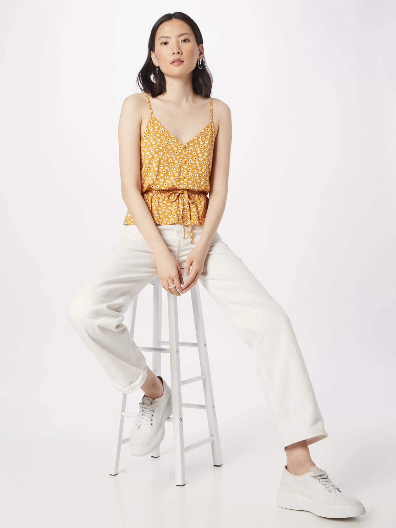 About You Spaghetti Tops Top Camilla Dames Geel - Afbeelding 5