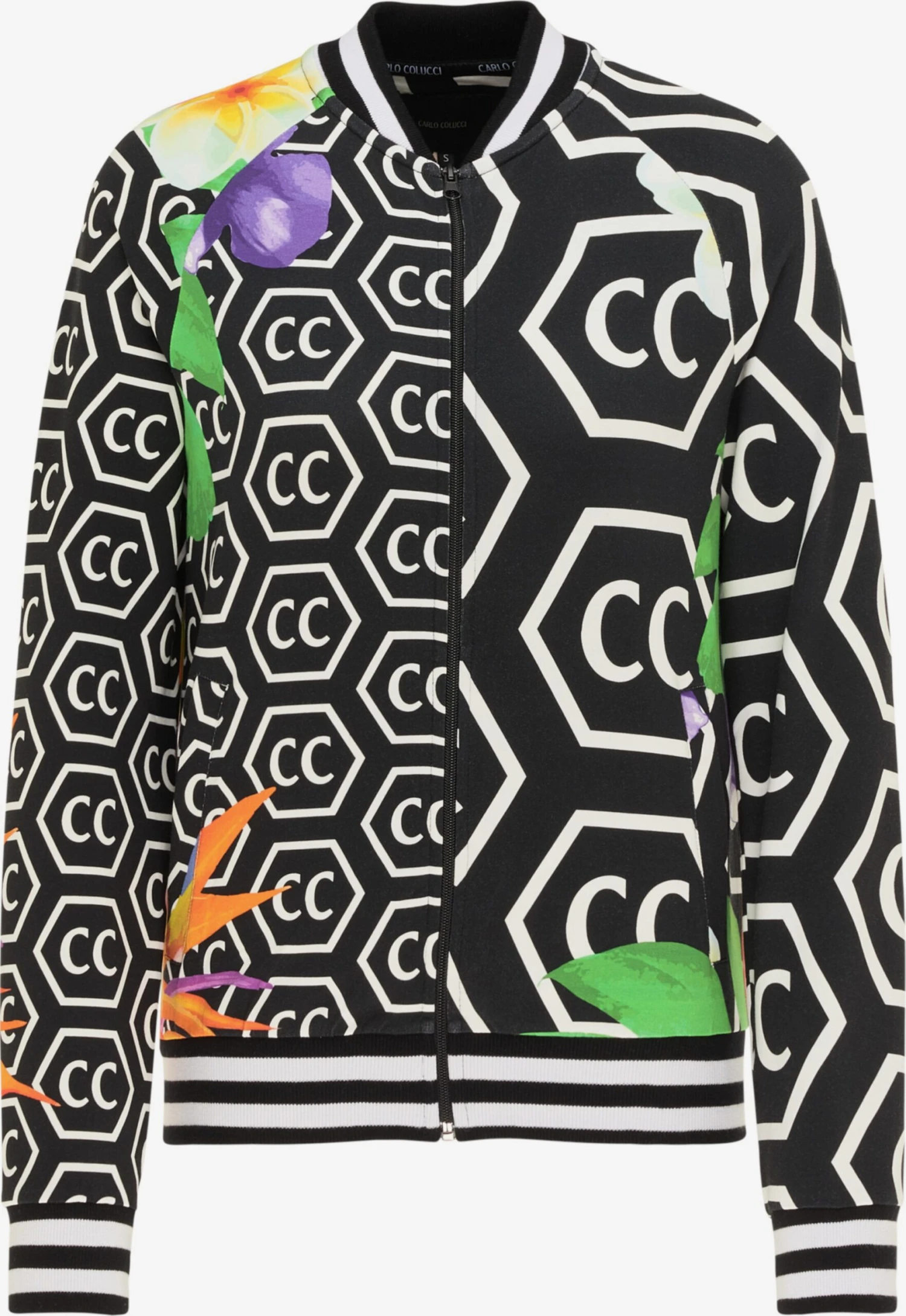 CARLO COLUCCI Sweatvesten Sweatvest Cologna Dames Zwart