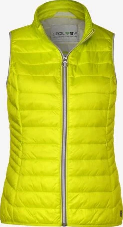 Cecil Bodywarmers Bodywarmer Dames Neongeel